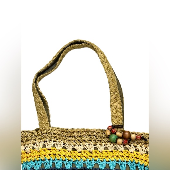 Sun ‘N’ Sand Tan / Multi-Color Tote /Sack /Shoulder Bag - Picture 4 of 7